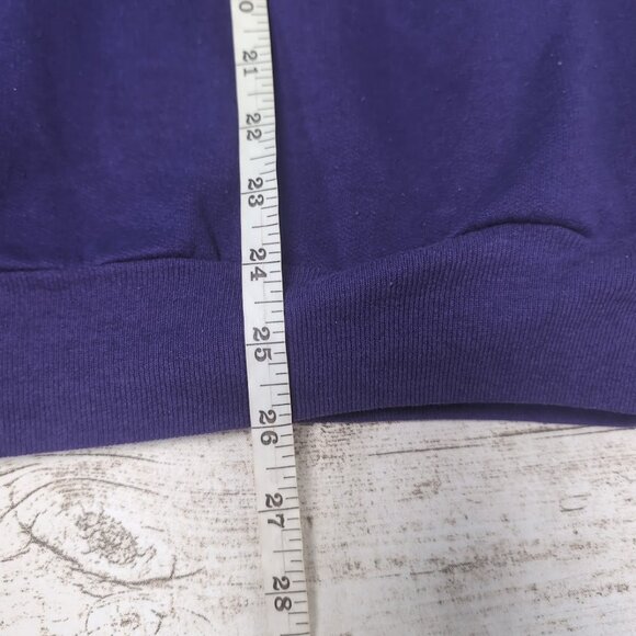 Vintage Converse Purple and Teal 90's Made in Canada Sweater Size Large - Picture 6 of 8